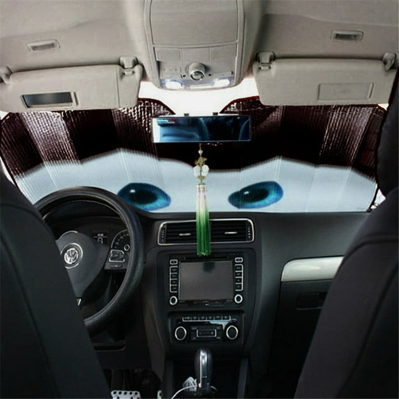 Acaige Cartoon Window Foils Eye Pixar Heated Windshield Sunshade Car Window Windscreen Cover Sun Shade Auto Sun Visor Car-Covers