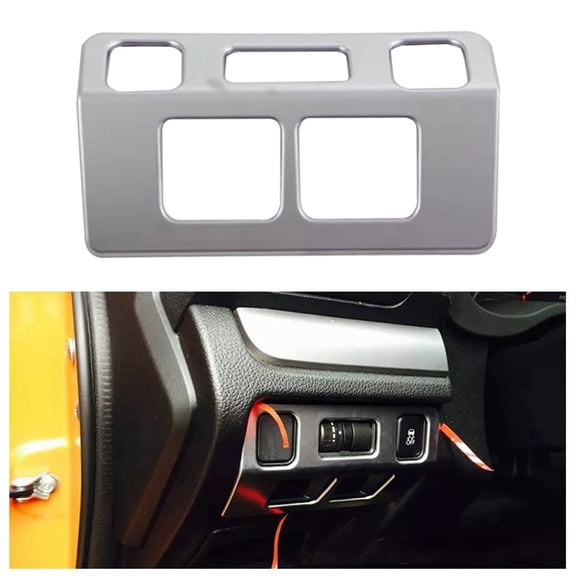 Acaige Durable Silver Car Interior Headlight Switch Cover Trim For Subaru WRX STi 15-20