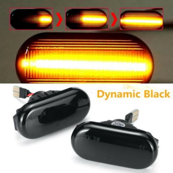 Acaige Dynamic LED Side Marker Repeater Indicator Light for Nissan Navara 350Z Qashqai
