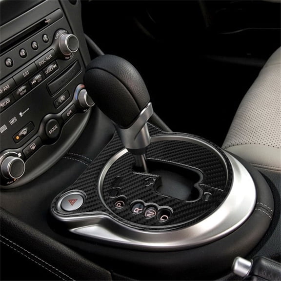 Acaige For 2009-2020 Nissan 370Z Interior Gear Shift Box Panel Cover Real Carbon Fiber