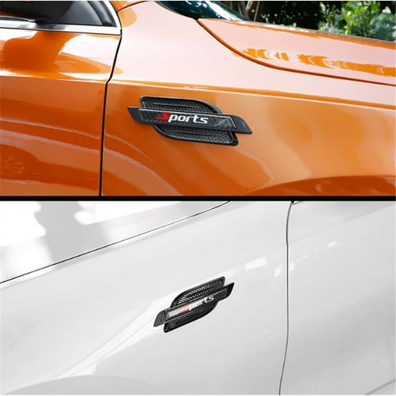 Acaige Front Fender Side Air Vent Cover Trim Shark Gills Side Vent Sticker Sports Style