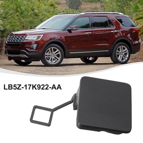 Acaige Lb5Z-17K922-Aa Black Rear Tow Hook Cover Cap Fit For Ford Explorer