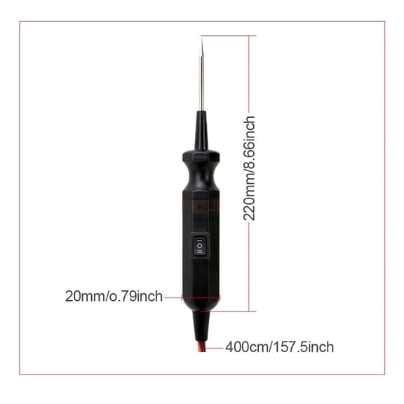 Acaige Power Probe Circuit Tester 12V 24V Car Electric System Diagnostic Battery Tester