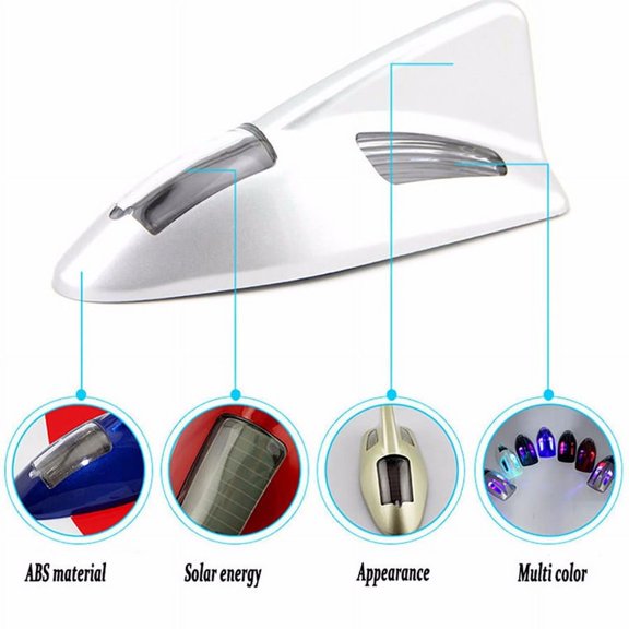 Acaige Shark Fin Solar Automobile Anti Collision Warning Lamp LED Decor Strobe Lamp