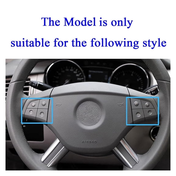Acaige Steering Wheel Switch Button Black For Mercedes-Benz Ml Gl R Class W164 W251