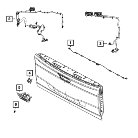 Acaige Tailgate Rearview Backup Park Assist Camera For 21-22 Ram 1500 New Body