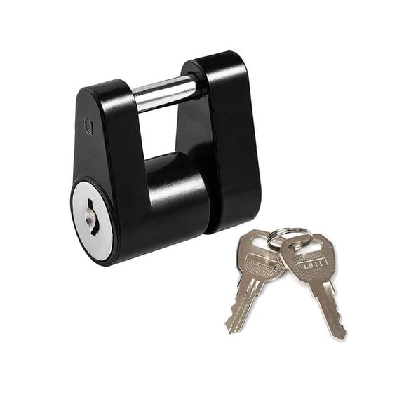 Acaigel 1/4" Trailer Hitch Coupler Lock for Tow Boat Rv Truck Car with 2 Keys