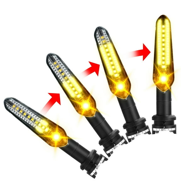 Acaigel 1 Pair LED Sequential Dynamic Turn Signal Light For YAMAHA MT07 Tracer 700 XJ6 FZ6 MT09 R15