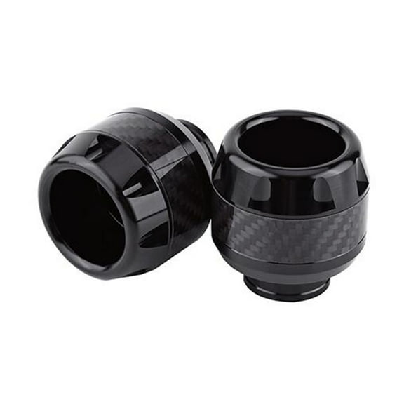Acaigel 1 Pcs Black & Carbon Fiber Motorcycle Front Fork Frame Sliders Crash Protection Motocross