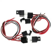 Acaigel 12V Dual Electric Fan Relay Kit with Thermostatic Sensor Switch 185 On 175 Off 40A