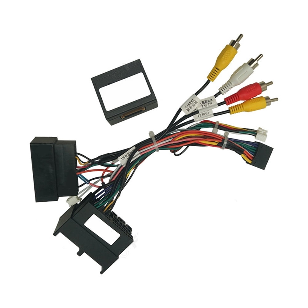 Acaigel 16 Pin Car Stereo Audio Power Wiring Harness With Canbus Box ...