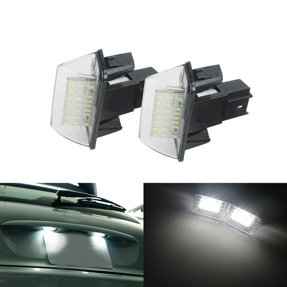 Acaigel 1Pair Led License Plate Lamp 6340A3 For Peugeot 206 207 306 Citroen C3