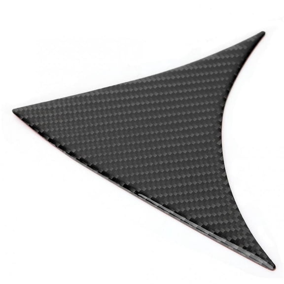 Acaigel 2PCS Rear Window Spoiler Side Wing Cover Trim Frame for Mazda3 Axela 2014 2015 2016 2017 2018 Carbon Fiber