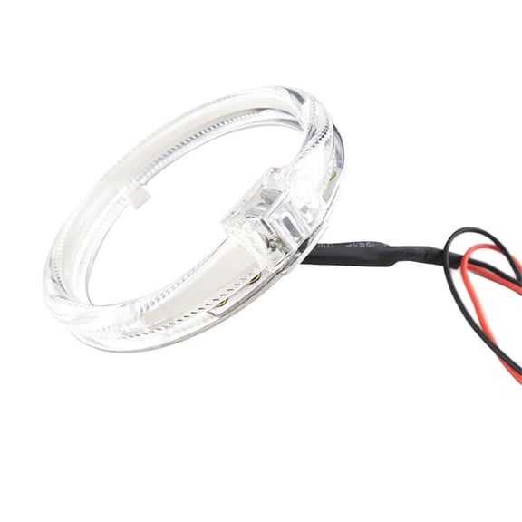 Acaigel 2PCS Red 2.5" LED Light Guide Angel Eyes Halo Rings for Car Headlights Retrofit
