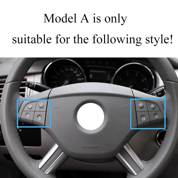 Acaigel 2X Steering Wheel Control Switch For 06-09 Benz W164 W251 Ml Gl R Class 4 Button