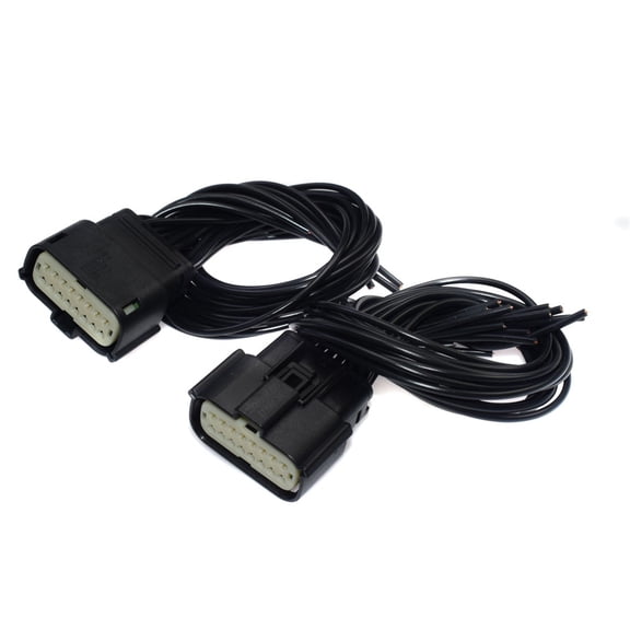 Acaigel 2pcs 16 PINS Headlight Connector Pigtail 68202814AA For Jeep Grand Cherokee Xenon SRT HID