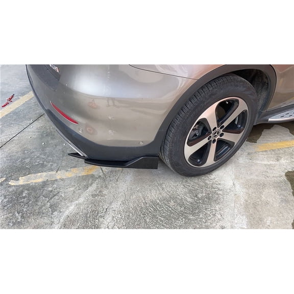 Acaigel 2x Car Rear Bumper Side Blade Splitter Diffuser Winglet Wing Carbon Fiber look