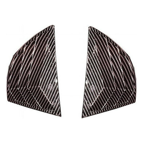 Acaigel 2x Side Quarter Window Vent Louver Shutter Cover For HONDA Civic 2006-2011 Carbon Fiber Look