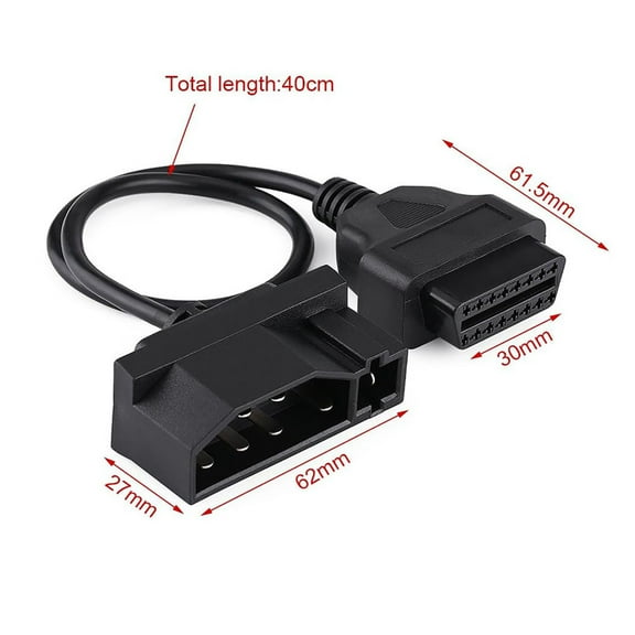 Acaigel 7 Pin Obd1 To 16 Pin Obd2 Cable Adapter Code Reader Scanner For Ford Engine Repair Tool