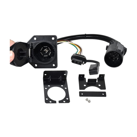 Acaigel 7 Pin Trailer Wiring Harness 4 Way Flat Plug Kit For Chevy Silverado 1500 2500