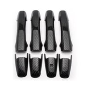 Acaigel ABS Carbon Fiber Look Door Handle Cover Trim For Honda Civic 8th Gen 2006-2011
