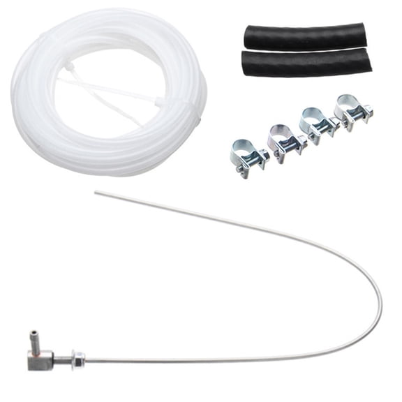 Acaigel Car Heater Fuel Pipe Hose Gas Tank Pick up Clip Pipe Tube Line Kit with 4 Clamps