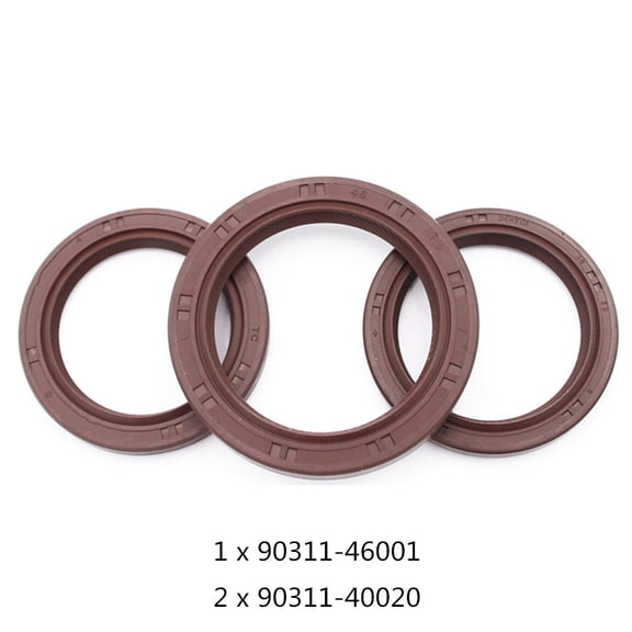 Acaigel Crank Cam Seals for Toyota Supra Lexus Gs300 Sc300 Is300 90311-46001 90311-40020