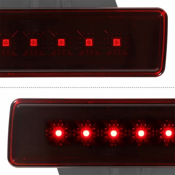 Acaigel For 07-18 Jeep Wrangler Jk Full Led Third 3Rd Tail Brake Light Stop Lamp Bar Red