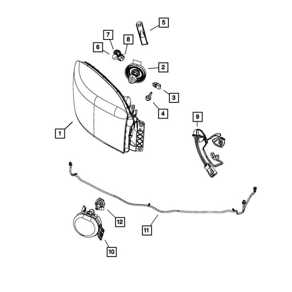 Acaigel Headlight Light Wiring Harness for DODGE Ram 1500 2500 3500 4500