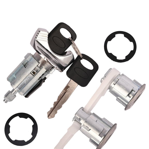 Acaigel Ignition Door Lock Cylinder Set Accessories for Ford Bronco F150 F250