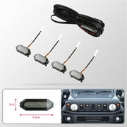 Acaigel LED Front Grille Lights White Amber Light External Grille Lamps for Suzuki Jimny Jb64 Jb74 2019 2020 2021 Low Version