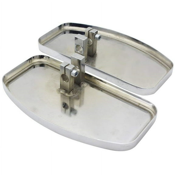 Acaigel Pair Black Mini Floorboards For Harley & Other Motorcycles Front Or Rear Foot Boards