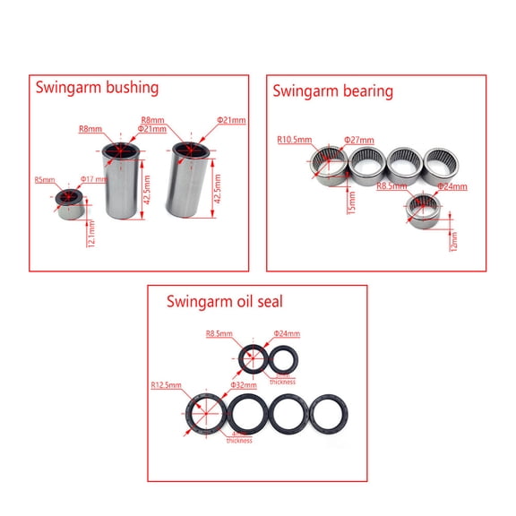 Acaigel Triangle Lever Rear Lowering Linkage Swing Arm Bearings Bushing Kit For YAMAHA YZ250F YZ250FX YZ450F WR250F