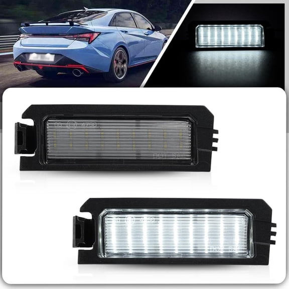 Acaigel White Led Rear License Plate Light For Hyundai Sonata Elantra Veloster Kia K5