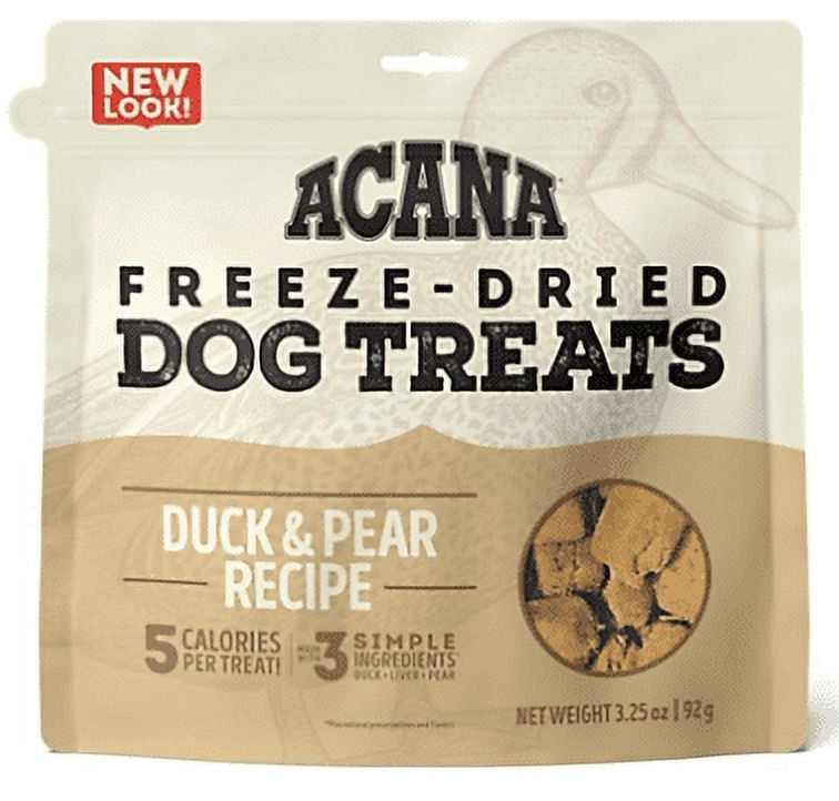 Acana F1B210232F00092 Duck And Pear Recipe, FreezeDried Dog Treats