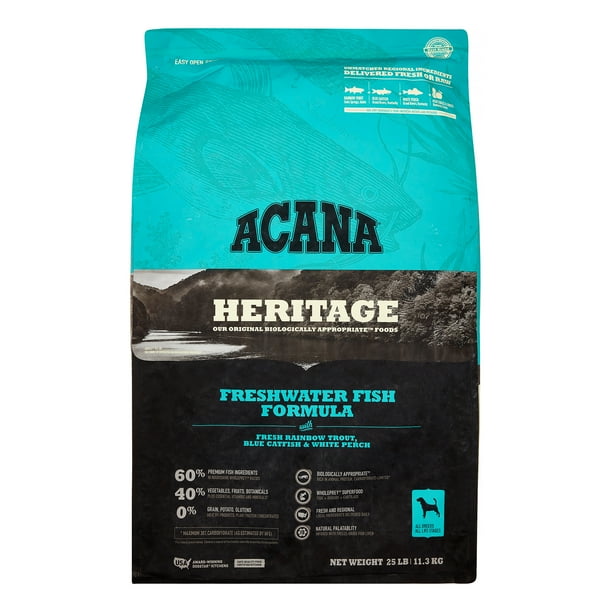 Acana heritage freshwater fish clearance