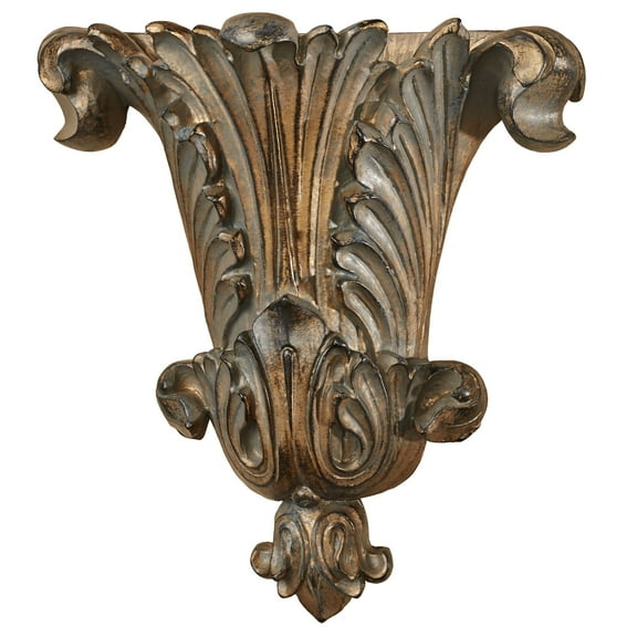 Acantha Weathered Bronze Wall Pocket Vase