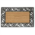 thumbnail image 1 of Acanthus Border 22 x 36 In. Half Round Rubber-Coir Doormat - Monogrammed A, 1 of 1