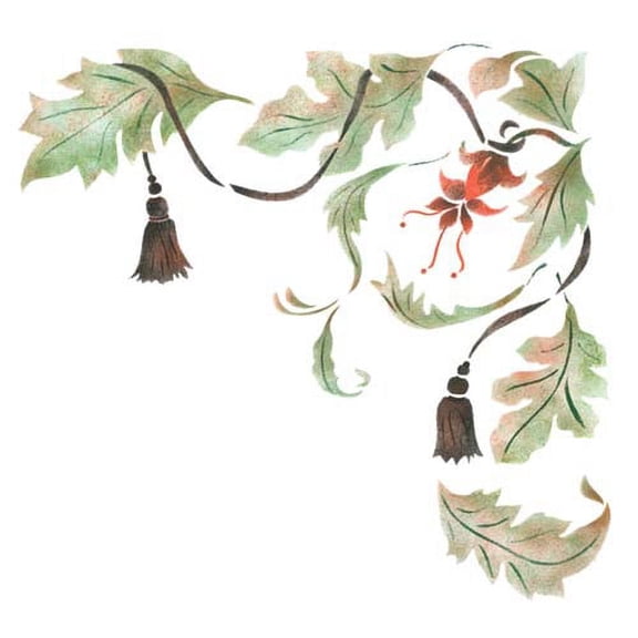 Acanthus Corner Wall Stencil SKU #2601 by Designer Stencils