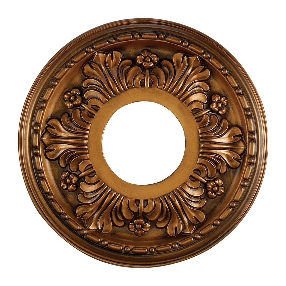 Antique Bronze 11" Acanthus Ceiling Medallion