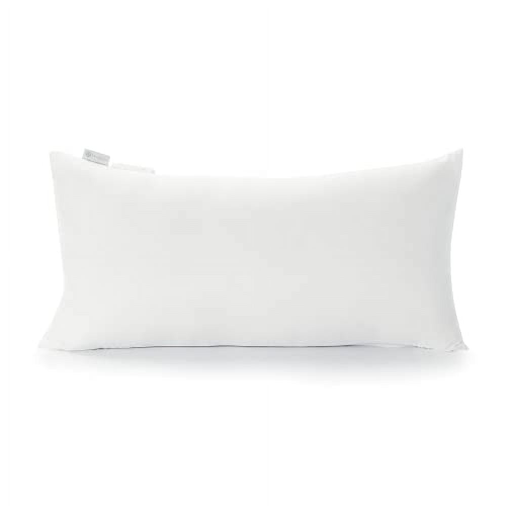 White Rectangular Polyester Throw Pillow Insert, 16x26 Inch
