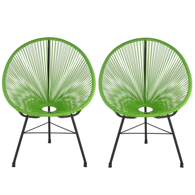 Acapulco Lounge Chair, Green, Set of 2
