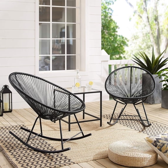 Acapulco Rocker Chair Black