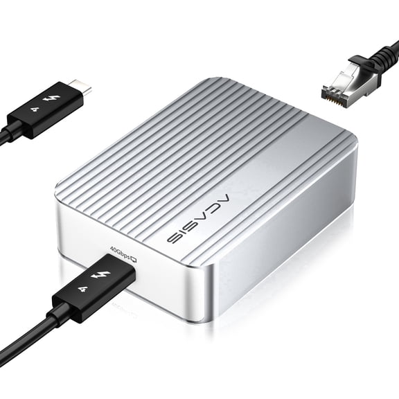 ACASIS USB4 Thunderbolt 10 Gigabit Ethernet Adapter 10GbE RJ45 LAN Adapter for MacBook PC