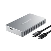 ACASIS 40Gbps M.2 NVMe SSD Enclosure with Aluminum Housing, No Noise M.2 Enclosure Compatible Thunderbolt5/4/3/USB4/3.2/3.1/3.0/2.0,NVMe ssd Enclosure for MacBook Air /Pro Support 2280/2260/2242/2230