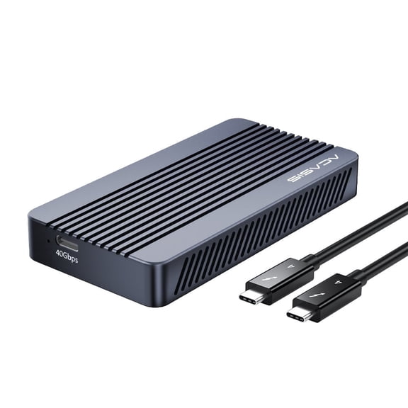 ACASIS 40Gbps M.2 SSD Enclosure USB4 NVMe SSD Case, Supports Up to 8TB, Aluminum Alloy with Silicone Thermal Pad, Compatible with MacBook Pro/Air, Windows PC