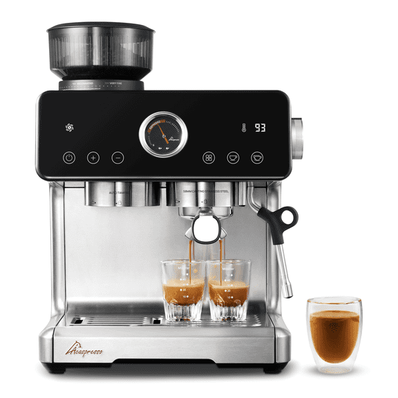 Acaspresso Espresso Machine with Grinder, Barista Coffee Machine with Cold Brew