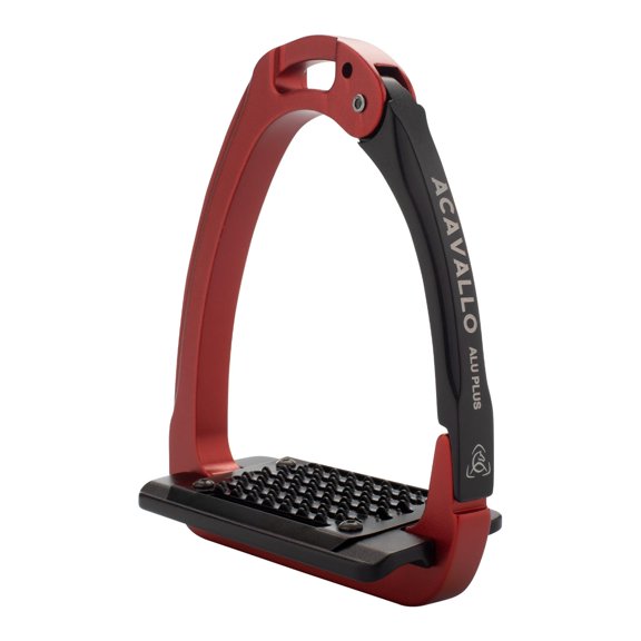 Acavallo Arena Aluplus 2.0 Stirrups, One Size, Crimson Red