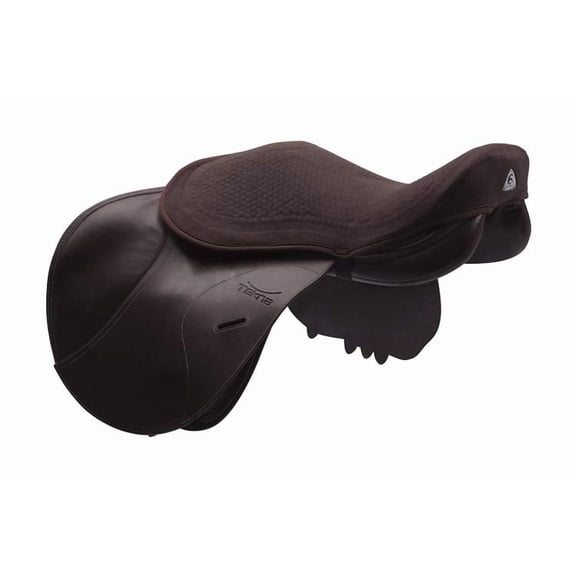 Acavallo Ortho Coccyx Gel in Dri-Lex Seat Saver, Jumping, Large, Brown