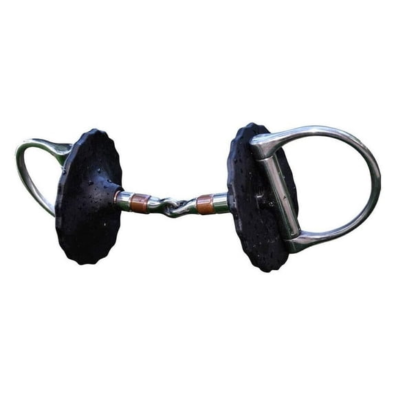 Acavallo Unisex's Black Bit Guards Pair, One Size